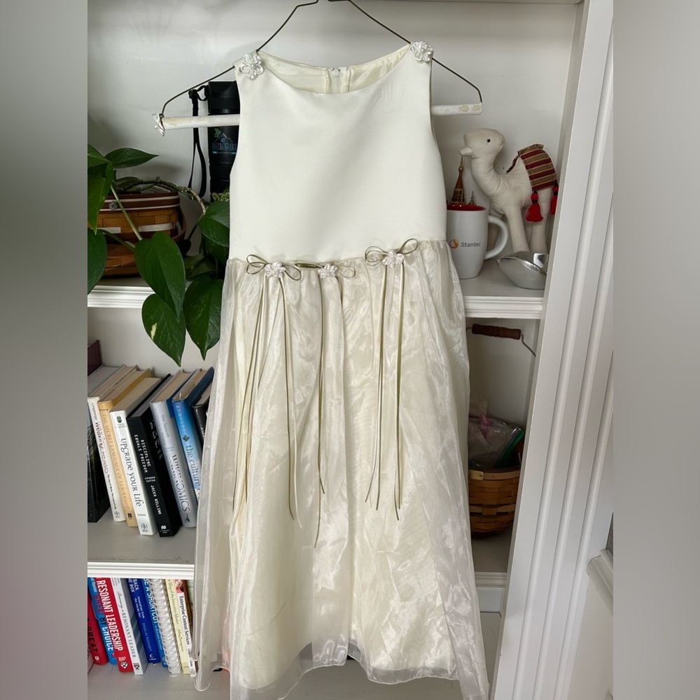 Kid's Dream Cream Dress with Subtle Details